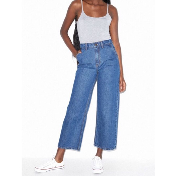 American Apparel Denim - NWOT American Apparel The Crop Wide Leg Jean Size 28